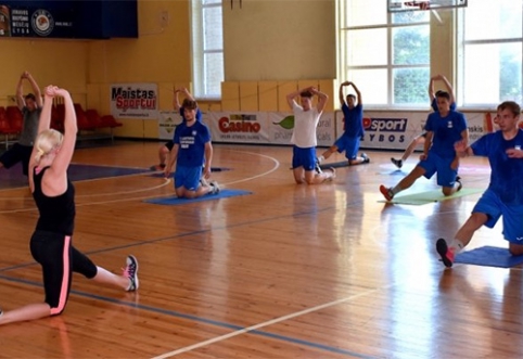 „Lietavos“ žaidėjai ruošiasi varžovus priblokšti aerobikos žingsneliais
