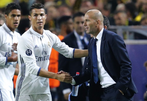 Z. Zidane'as apie C. Ronaldo krizę: įvarčiai tikrai ateis