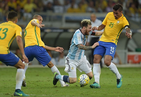 Pakiliai žaidę brazilai sutrypė Argentiną su L.Messi (FOTO, VIDEO)