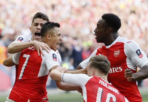 "Arsenal" po pratęsimo žengė į FA taurės finalą (VIDEO)