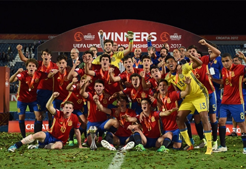 Europos U-17 čempionato finale triumfavo Ispanija (VIDEO)