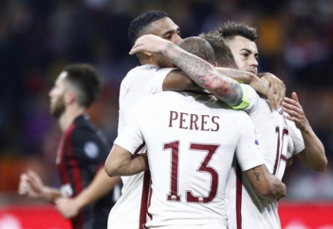 Serie A: "Lazio" sumindė "Sampdoria", o "Roma" sutriuškino "Milan" (VIDEO)
