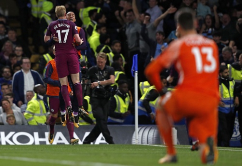 Puikus K. De Bruyne šūvis nulėmė "Man City" pergalę prieš "Chelsea" (VIDEO)