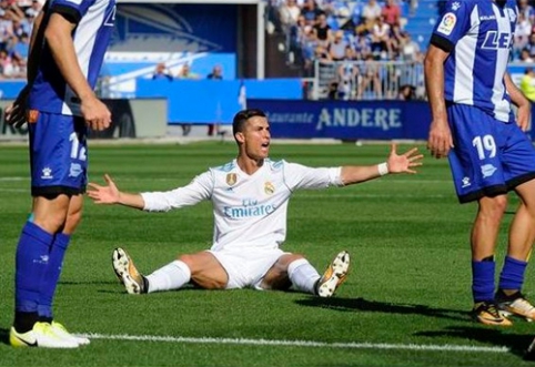 Rungtynėse prieš "Alaves" - C.Ronaldo nugriuvimas (VIDEO)