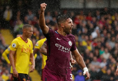 "Man City" nušlavė "Watford" ekipą, "Liverpool" neįveikė "Burnley" (VIDEO)