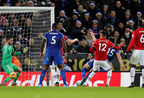 Dešimtyje žaidęs "Leicester" pačioje rungtynių pabaigoje atėmė pergalę iš "Man Utd" (VIDEO)