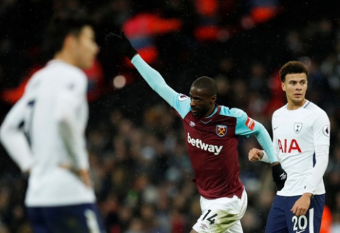 Du nuostabūs įvarčiai nulėmė "Tottenham" ir "West Ham" klubų lygiąsias (VIDEO)