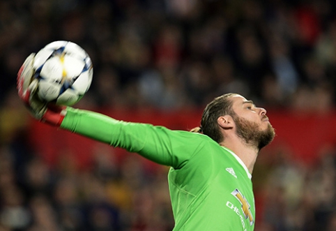 Rodiklis, pagal kurį D.De Gea nusileidžia penkiems "Premier" lygos vartininkams