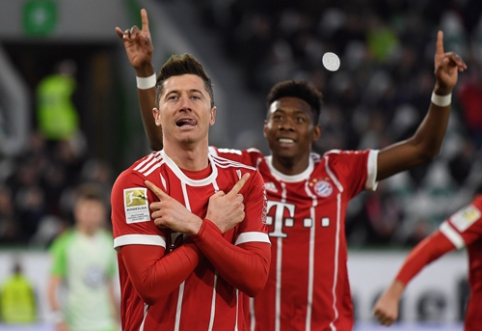 "Bayern" rungtynių pabaigoje dramatiškai įveikė "Wolfsburg" (VIDEO)