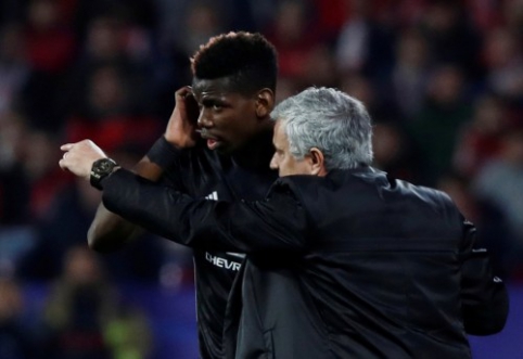 J. Mourinho: apie Pogba sunkumus klauskite jo paties, o ne manęs