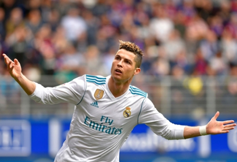 C. Ronaldo dublis atvedė "Real" į pergalę prieš "Eibar", "Barca" neturėjo sunkumų Malagoje (VIDEO)