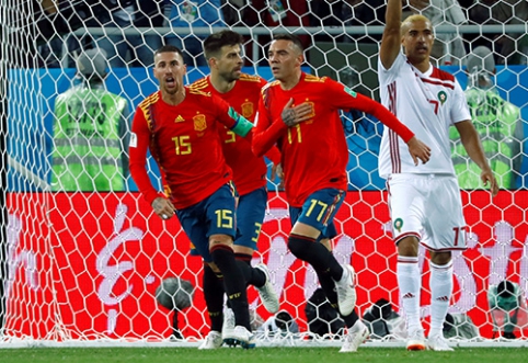 Emocingame mače lygiąsias išplėšusi Ispanija sugebėjo grupėje užimti pirmąją vietą (VIDEO)