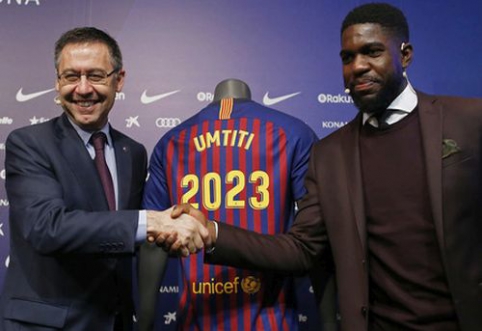 S. Umtiti išpirka išaugo iki milžiniškos sumos