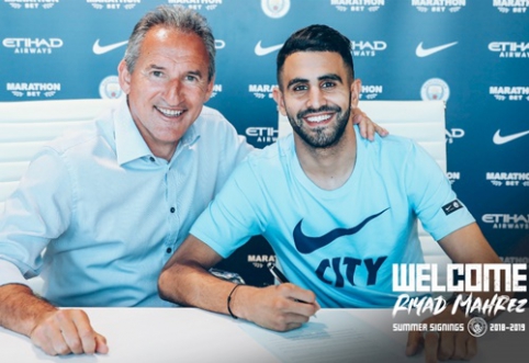 Oficialu: "Man City" už 60 mln. svarų sterlingų įsigijo R. Mahrezą