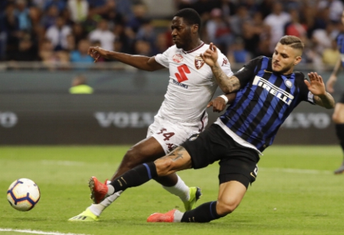 "Inter" iššvaistė dviejų įvarčių persvarą prieš "Torino", "Fiorentina" sudaužė "Chievo"