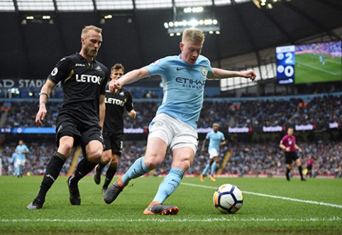 D.De Bruyne į aikštę grįš greičiau nei planuota