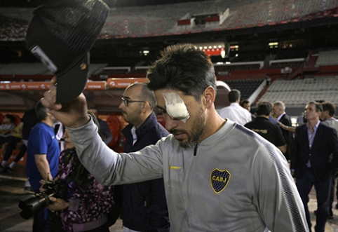 "Boca Juniors" kapitonas: jie mėtė akmenis ir į greitosios pagalbos automobilį