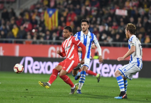 "Girona" ir "Real Sociedad" susirėmimas baigėsi be įvarčių