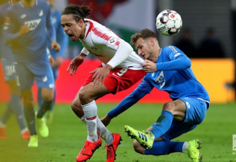 "Bundesliga": "RB Leipzig" rungtynių pabaigoje išplėšė tašką prieš "Hoffenheim"