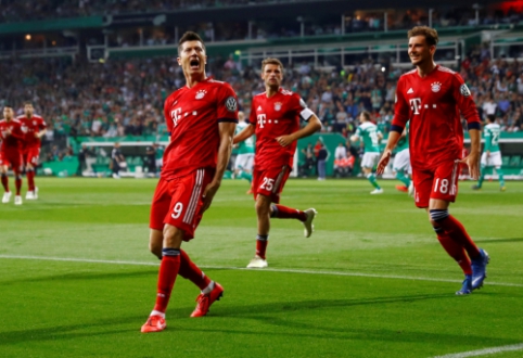 Penkių įvarčių dramoje "Bayern" iškovojo vietą Vokietijos taurės finale