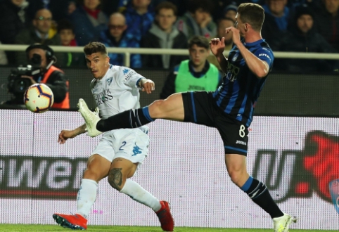 "Atalanta" prarado svarbius taškus kovoje dėl vietos Čempionų lygoje