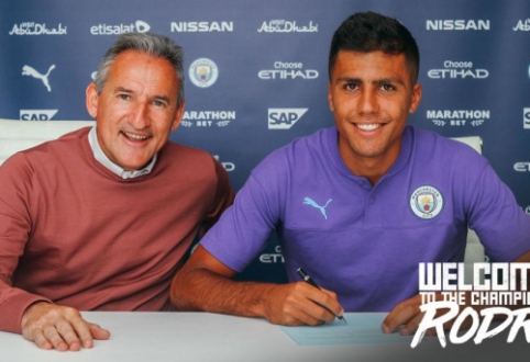 Oficialu: Rodri pasirašė kontraktą su "Man City"