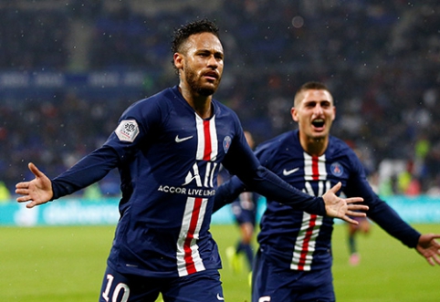 Neymaras nukalė PSG pergalę prieš "Lyon"