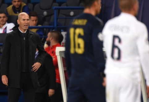 Z. Zidane'as: "Sunku tikėtis gero rezultato, kai niekas neįdeda pastangų"
