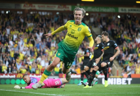 Šventė Liverpulyje: "Norwich" nubaudė "Man City" futbolininkus