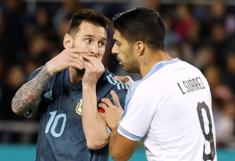L. Messi išplėšė lygiąsias rungtynėse su Urugvajumi