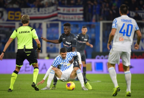 "Sampdoria" mačo pabaigoje palaužė SPAL ekipą