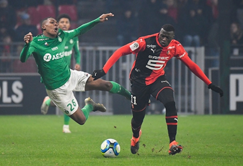 "Ligue 1": "Rennes" šventė pergalę, PSG mačas – nukeltas