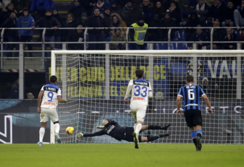Auksinės progos neišnaudojusi "Atalanta" sužaidė lygiosiomis su "Inter"