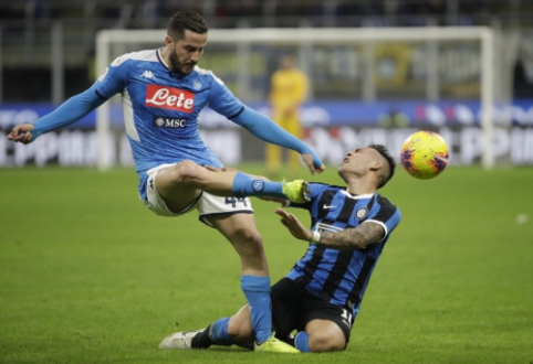 "Napoli" įgijo pranašumą Italijos taurės pusfinalyje