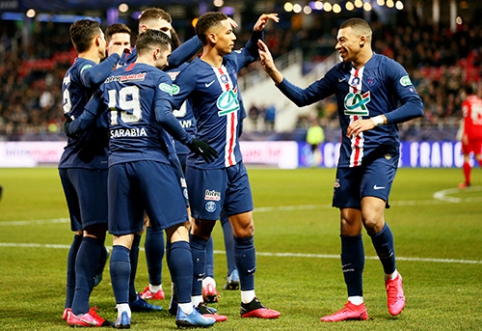 PSG ir "Lyon" pateko į Prancūzijos taurės pusfinalį