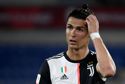 C. Ronaldo COVID-19 testas trečią kartą iš eilės - teigiamas 
