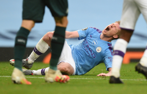 „Man City“ ilgam prarado K. De Bruyne