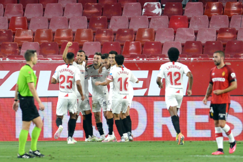 „Sevilla“ susitvarkė su „Mallorca“, „Valencia“ patyrė netikėtą pralaimėjimą