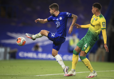 „Chelsea“ minimaliu skirtumu palaužė „Norwich“ ekipą 