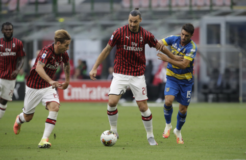 “Serie A”: “AC Milan” ir toliau nepralaimi, “Napoli” prarado taškus išvykoje 