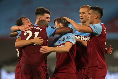 „West Ham“ žūtbūtinėje dvikovoje pranoko „Watford“ ekipą