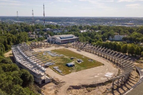  S. Dariaus ir S. Girėno stadione atnaujinamos statybos