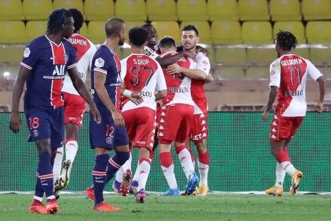 Dviejų įvarčių deficitą panaikinusi „Monaco“ ekipa palaužė PSG