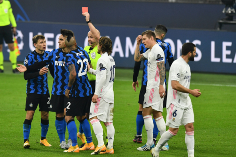 „Real“ dar kartą susitvarkė su „Inter“, „Atalanta“ tėškė antausį „Liverpool“ ekipai