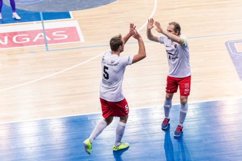 Futsal A lygoje paaiškėjo visi pusfinalio dalyviai