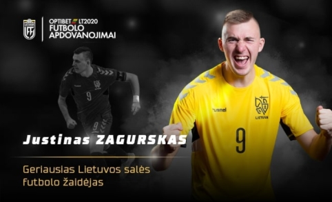 Geriausiu Lietuvos salės futbolo žaidėju tapo rinktinės ir „Vyčio“ kapitonas J. Zagurskas