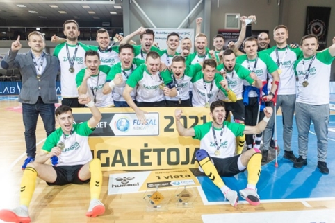 Futsal A lygos auksas – „Kauno Žalgiriui“, bronza – „Gargždų Pramogoms“