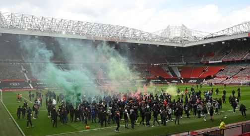 Nerimas Mančesteryje – baiminamasi dar vieno „Man Utd“ fanų protesto