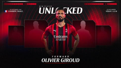 Oficialu: O. Giroud prisijungė prie „AC Milan“ gretų