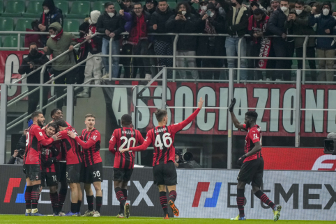 Italijos taurė: „AC Milan“ pratęsimo metu palaužė „Genoa“ vienuolikę
